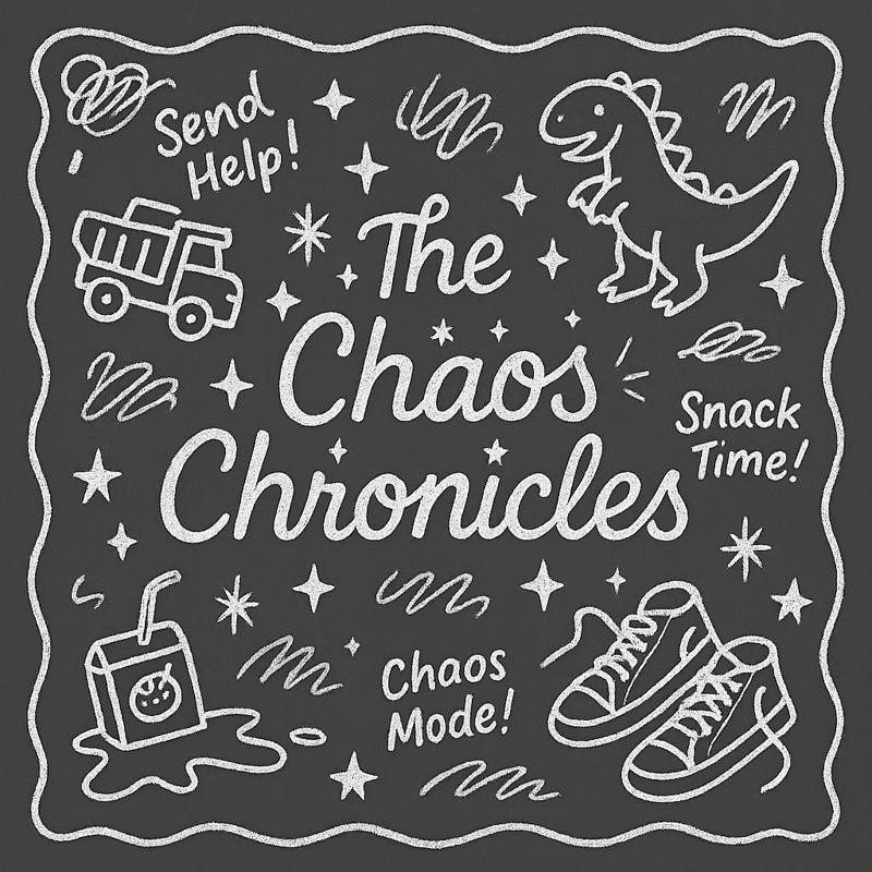 White Line Art Chaos Scrapbook Design