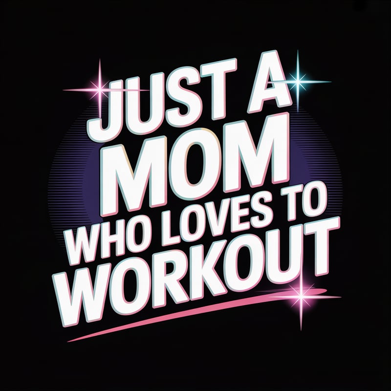80s Retro Mom Workout T-Shirt Design