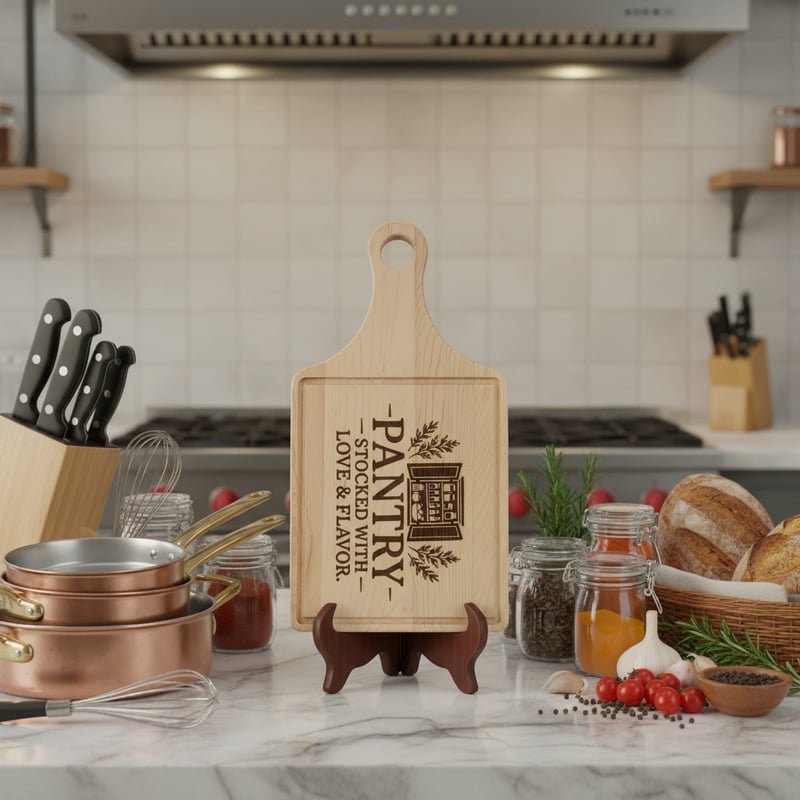 Engraved Board with Premium Kitchen Tools