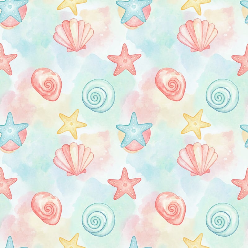 Cute Shells & Starfish Pattern