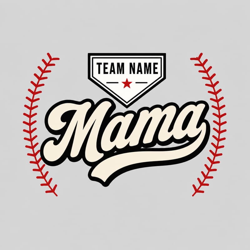Minimal Sporty Baseball Vector Design