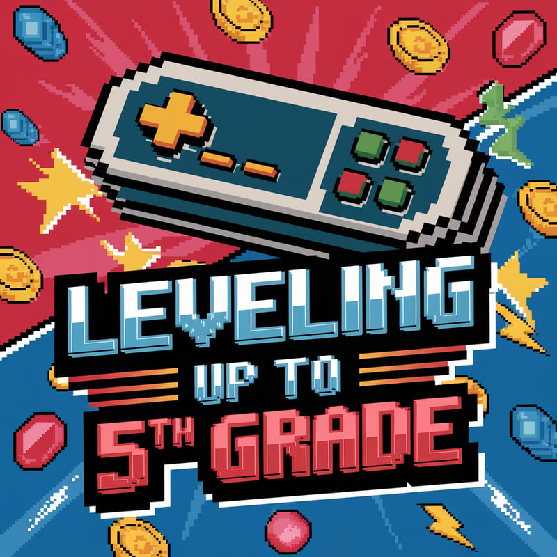 Retro Pixel Art Gamer Graphic