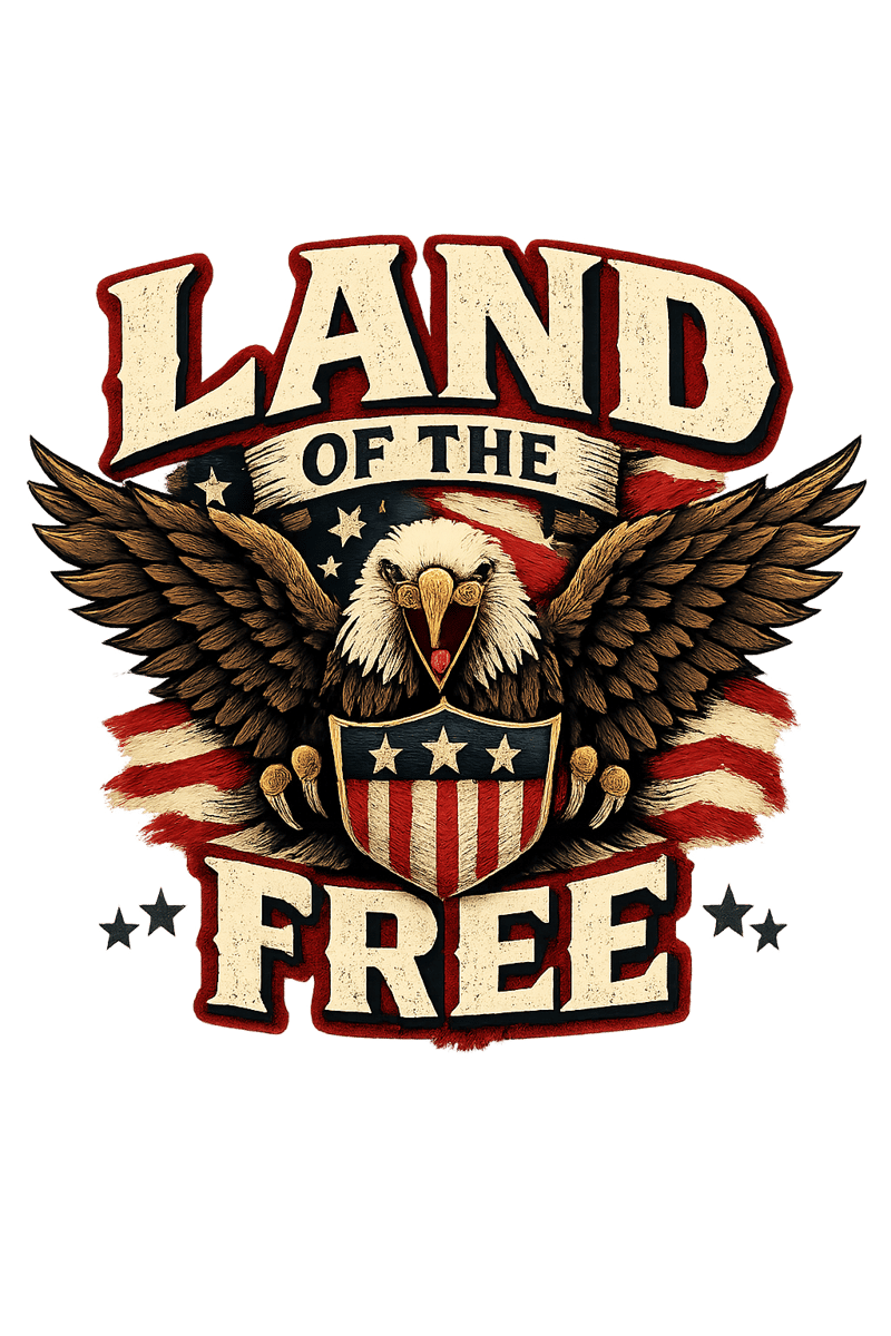 Patriotic Eagle T-Shirt Design