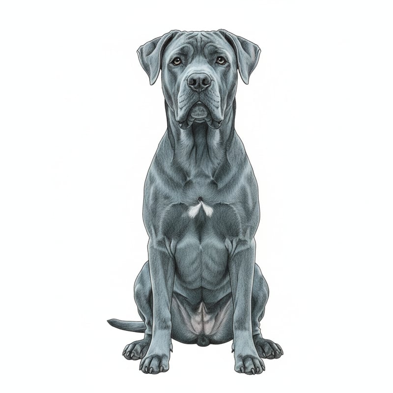 Realistic Cane Corso Drawing