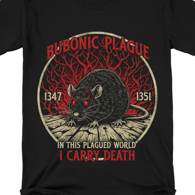 Menacing Black Rat of the Bubonic Plague