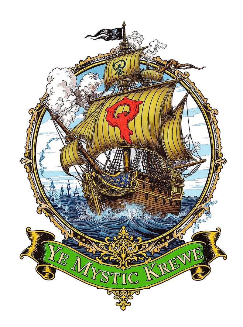 Ye Mystic Krewe Pirate Ship Crest
