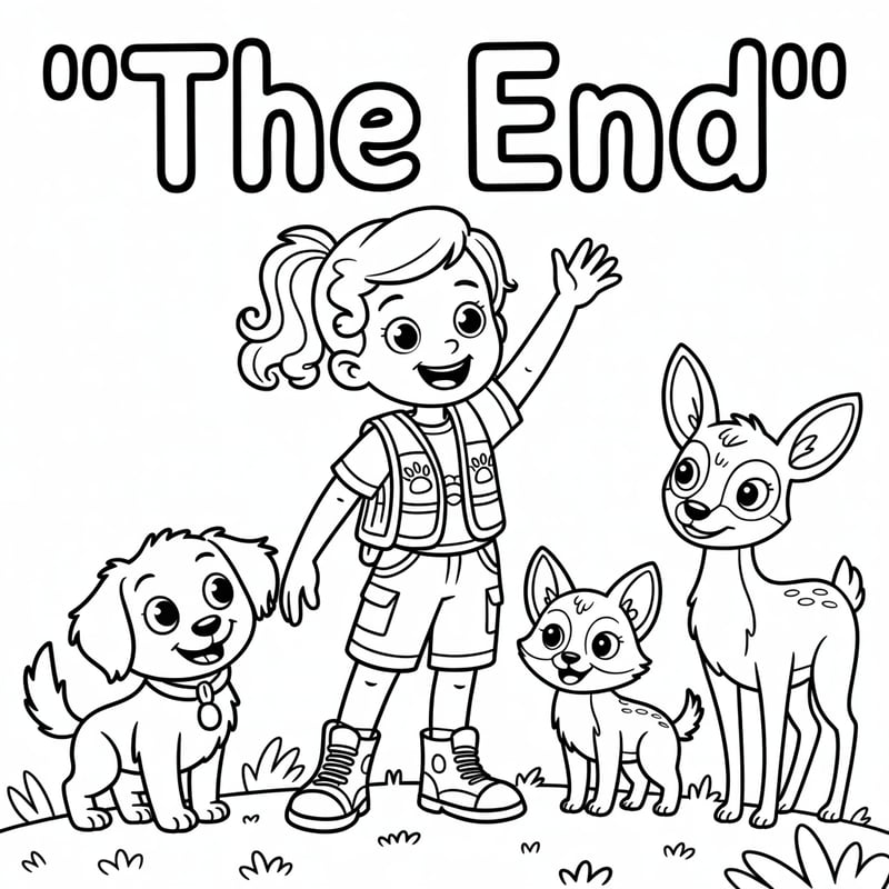 Zara's Adventure Coloring Page