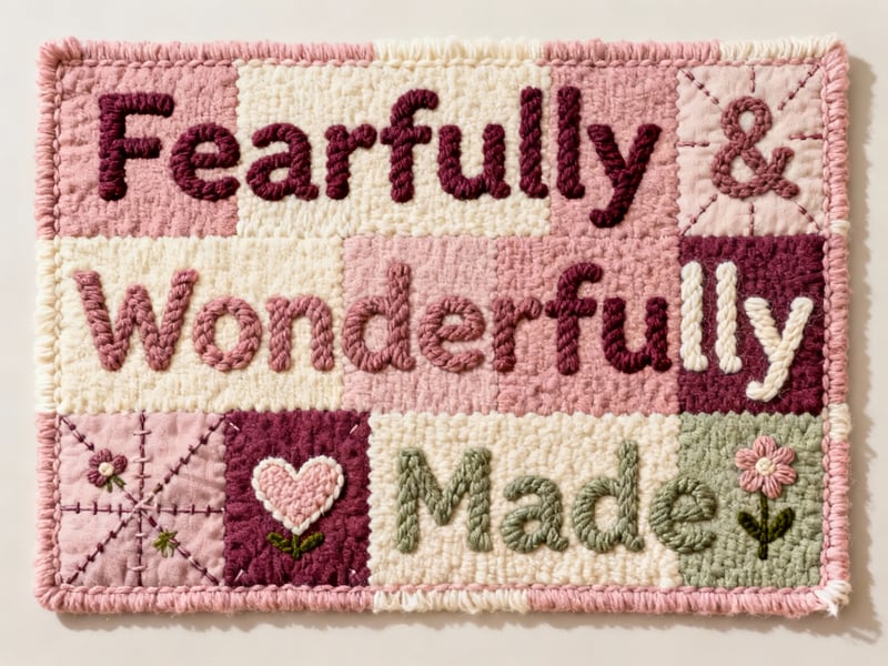 Latch-Hook Yarn Design Patchwork