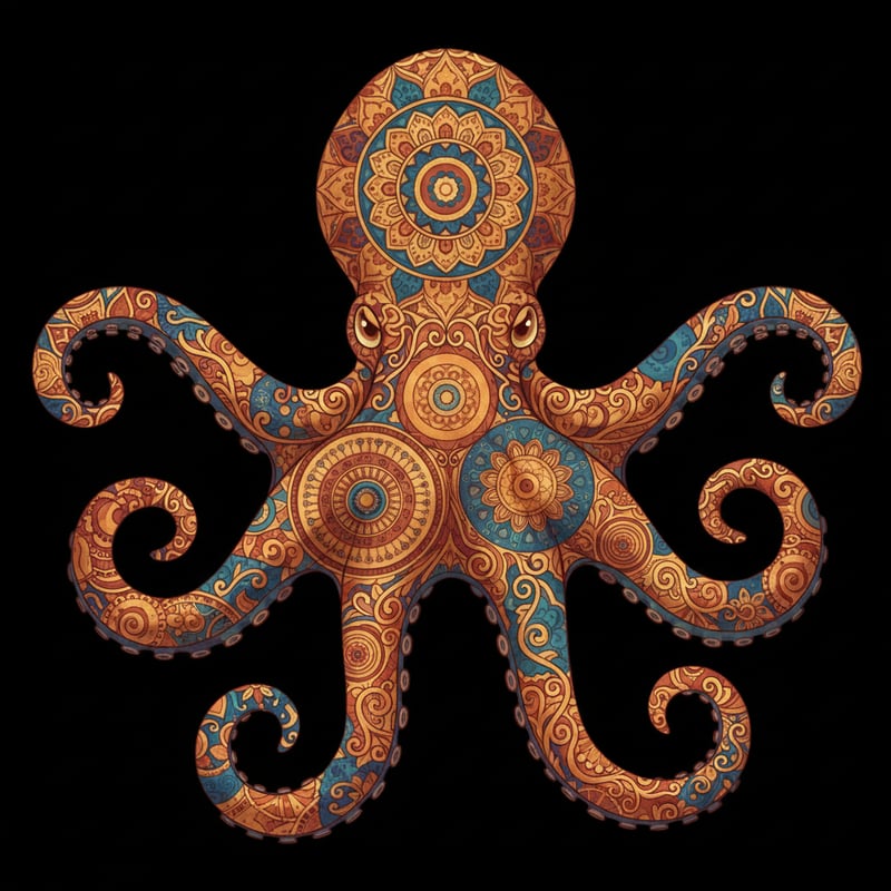 Detailed Octopus Illustration