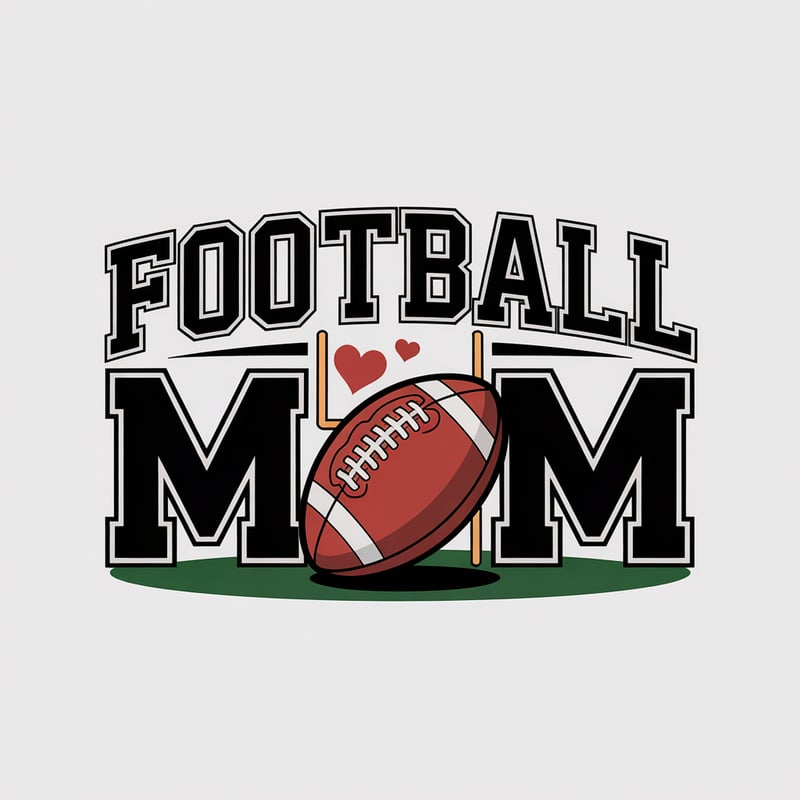 Football Mom Retro Design