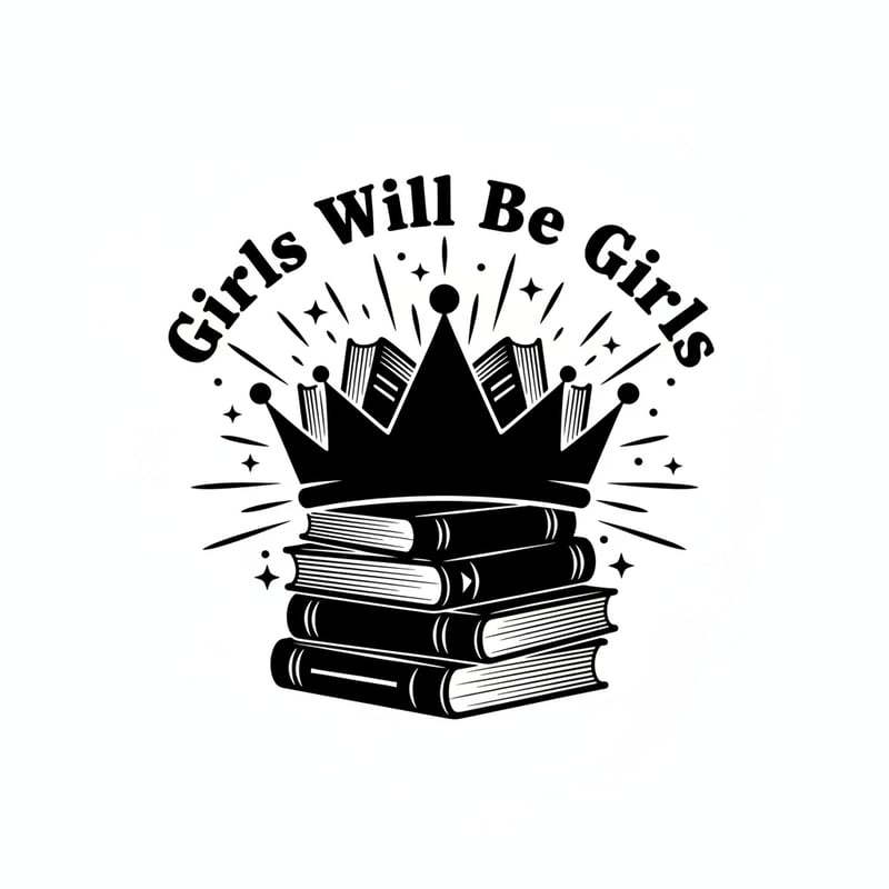 Girls Will Be Girls Book Crown Tee