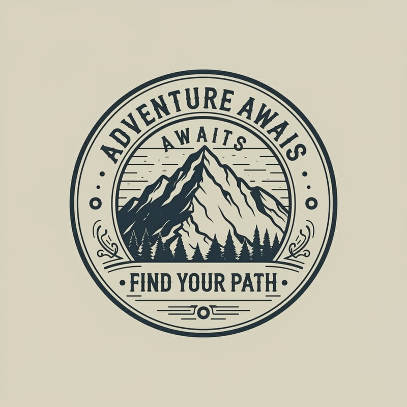 Adventure Awaits Badge Design
