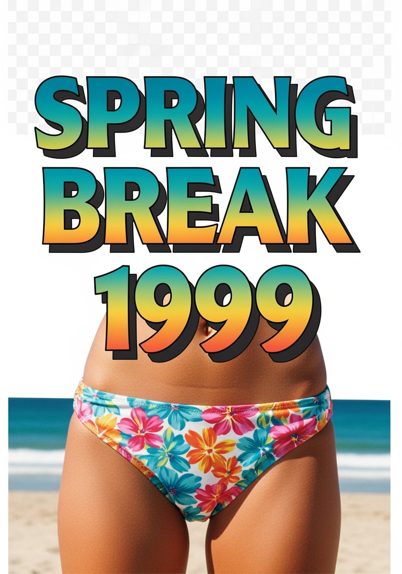 1999 Spring Break Florida Graphic