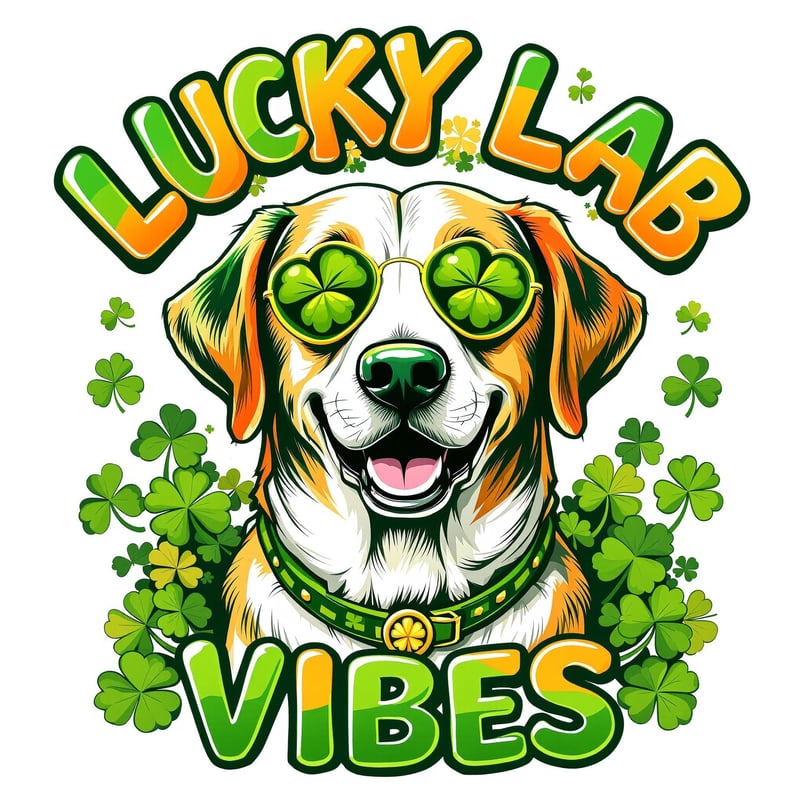 Lucky Lab Vibes St. Patrick's Day T-Shirt