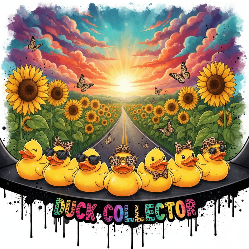 Cheerful Rubber Ducks Digital Art