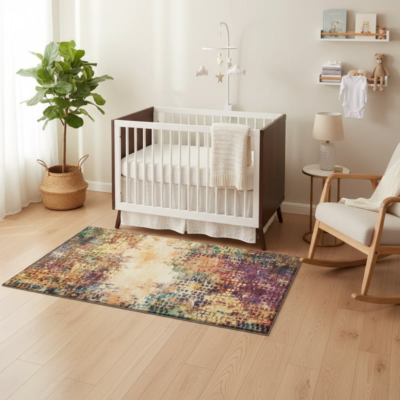 Luxury Nursery Rug Mockup