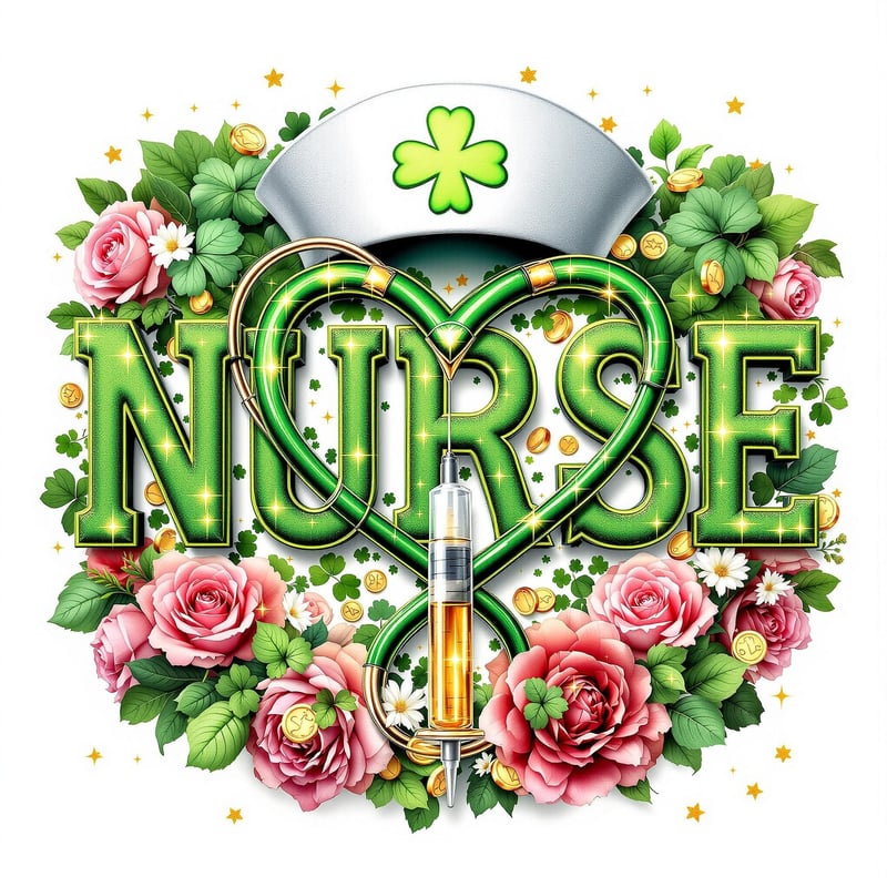 St. Patrick's Day Nurse T-Shirt Design