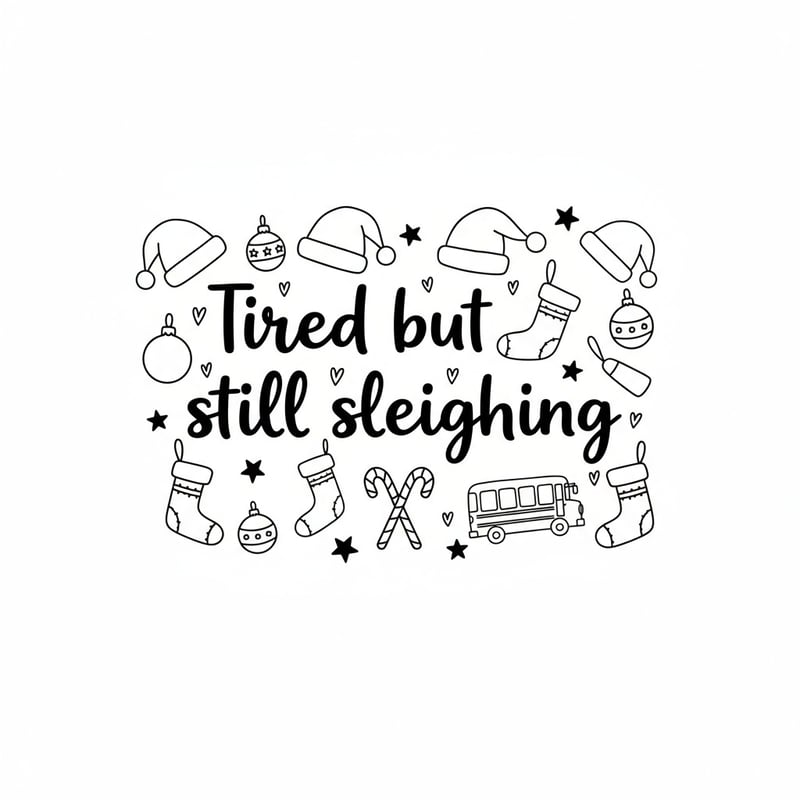 Christmas Mom 'Tired but Still Sleighing'