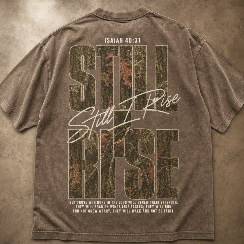 Faith-Based Streetwear T-Shirt Back Design