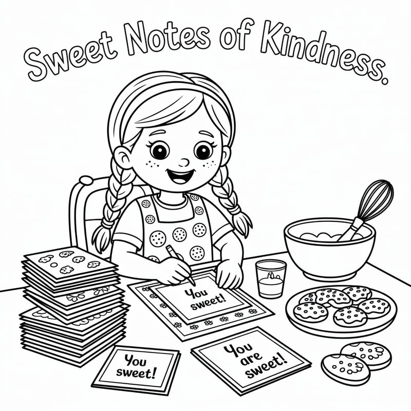 Whimsical Kids Coloring Page
