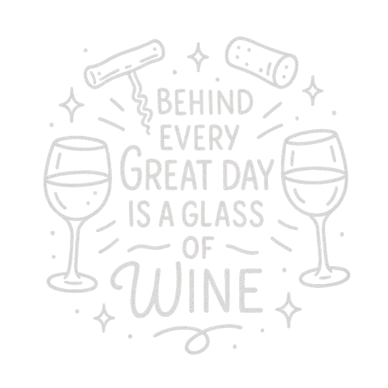 Wine Mom Line-Art T-Shirt Design