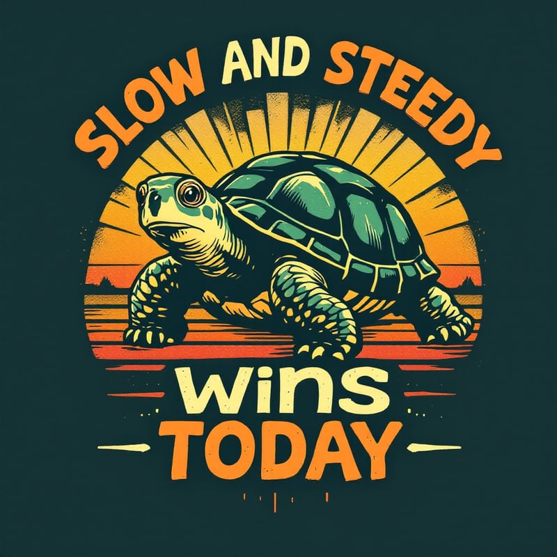 Vintage Turtle T-Shirt Design