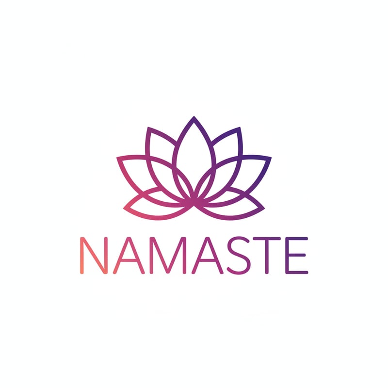 Minimalist Lotus Flower Logo