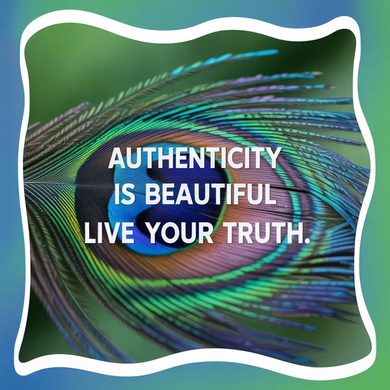Iridescent Nature Macro with Spiritual Message