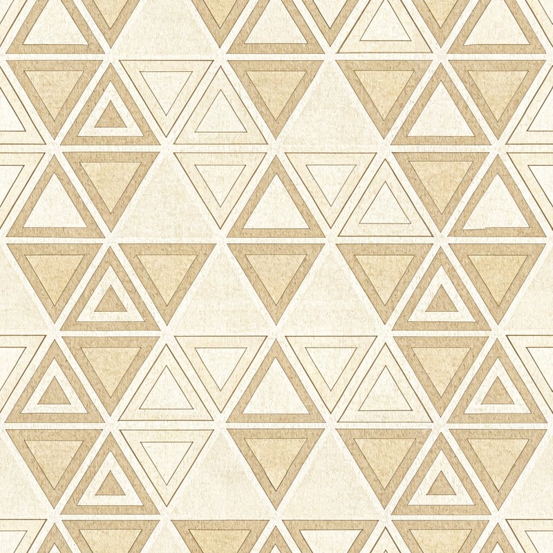 Cream Beige Triangle Pattern