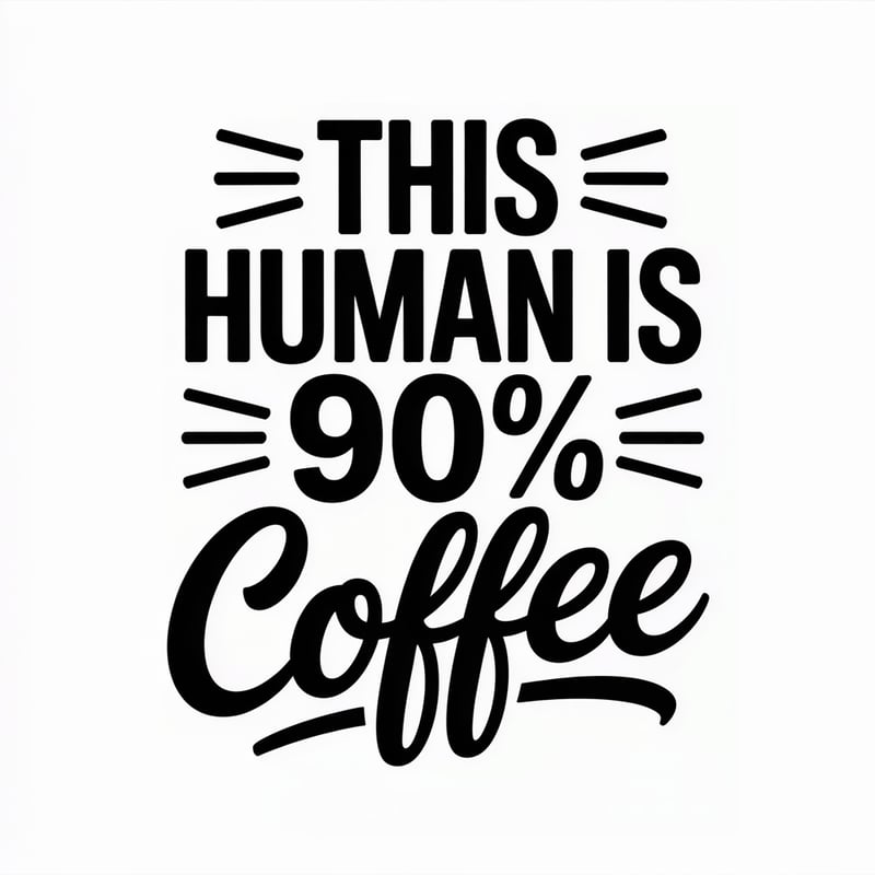 Minimalist Coffee Quote Design