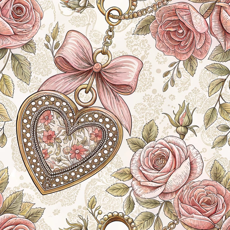 Vintage Victorian Heart Locket