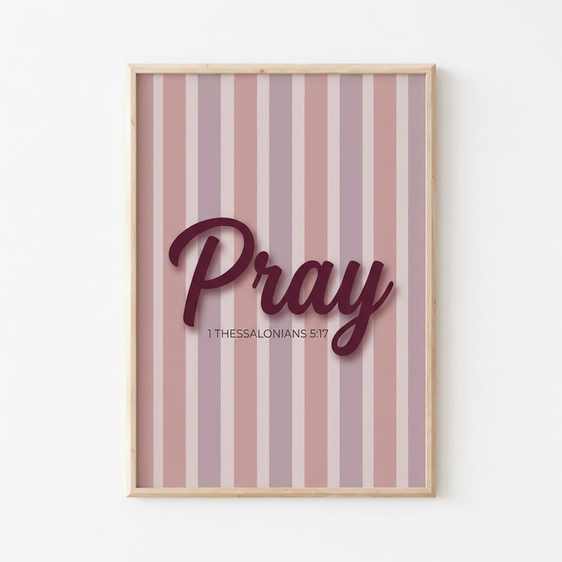 Pray Typography Design