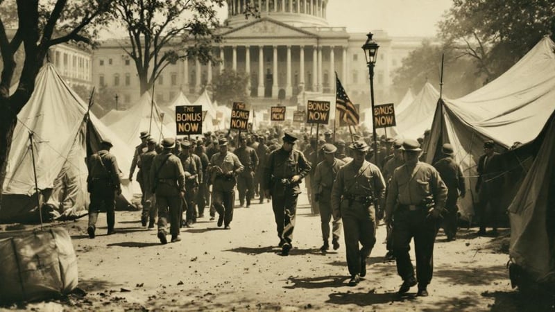1932 Bonus March Protest in Washington DC