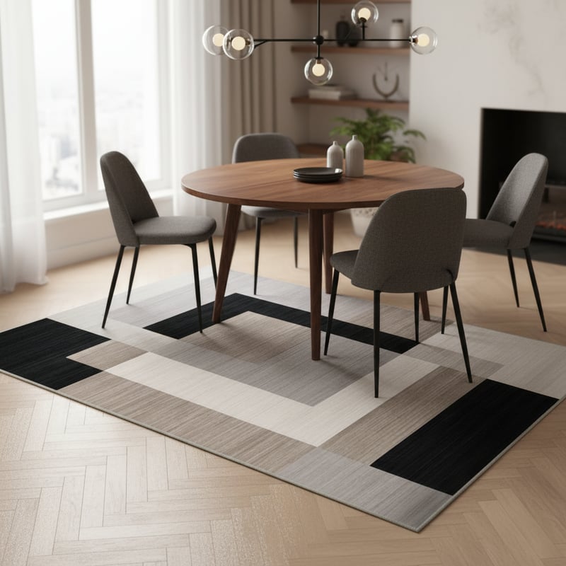 Rug in Modern Dining Room