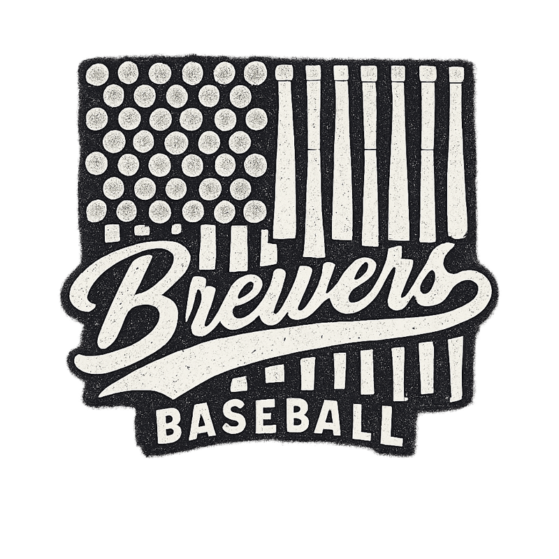 Vintage Brewers Baseball Fan Design
