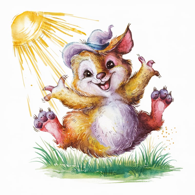 Whimsical Summer Woodland Animal