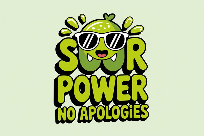 Cute Lime Cartoon with Sunglasses