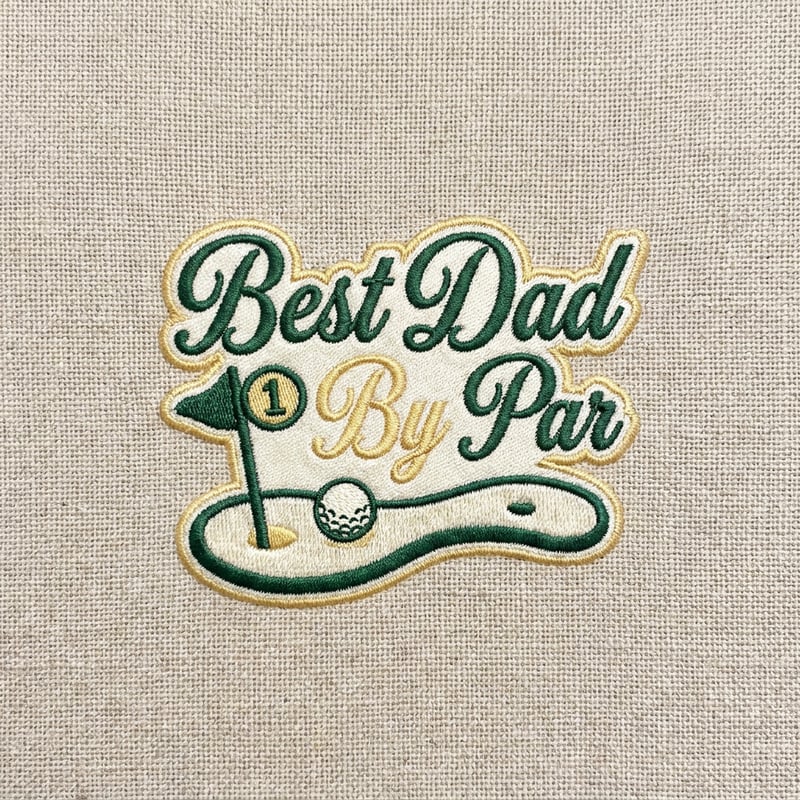Vintage Embroidery Golf Design