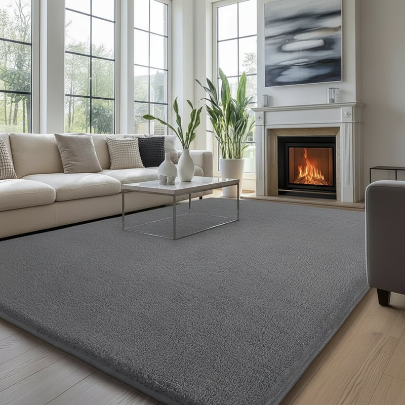 Close-up Luxury Rectangle Rug Design