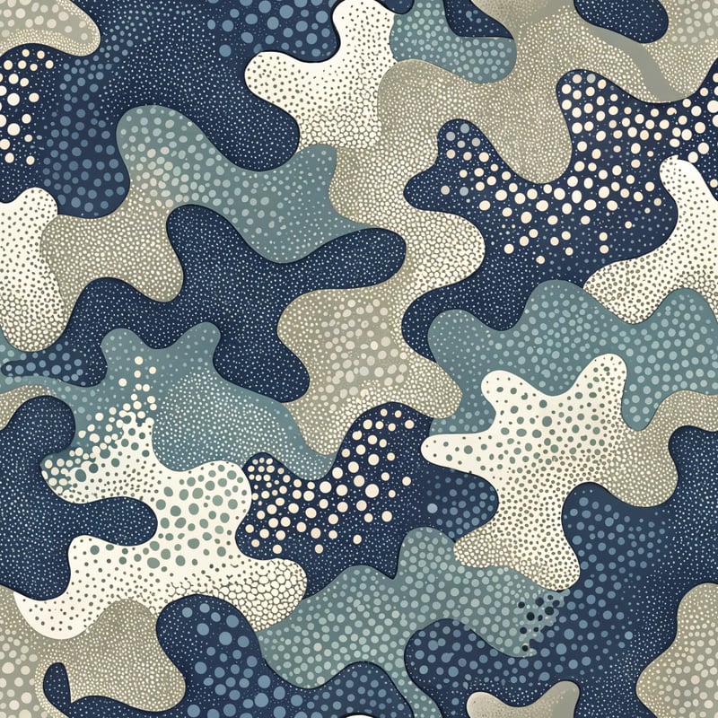 Seamless Abstract Stippled Camo Pattern