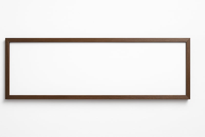 Sleek Modern Walnut Frame 21:9