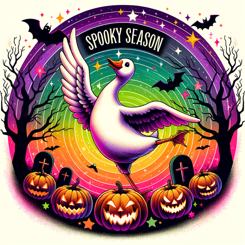 Halloween Goose Illustration