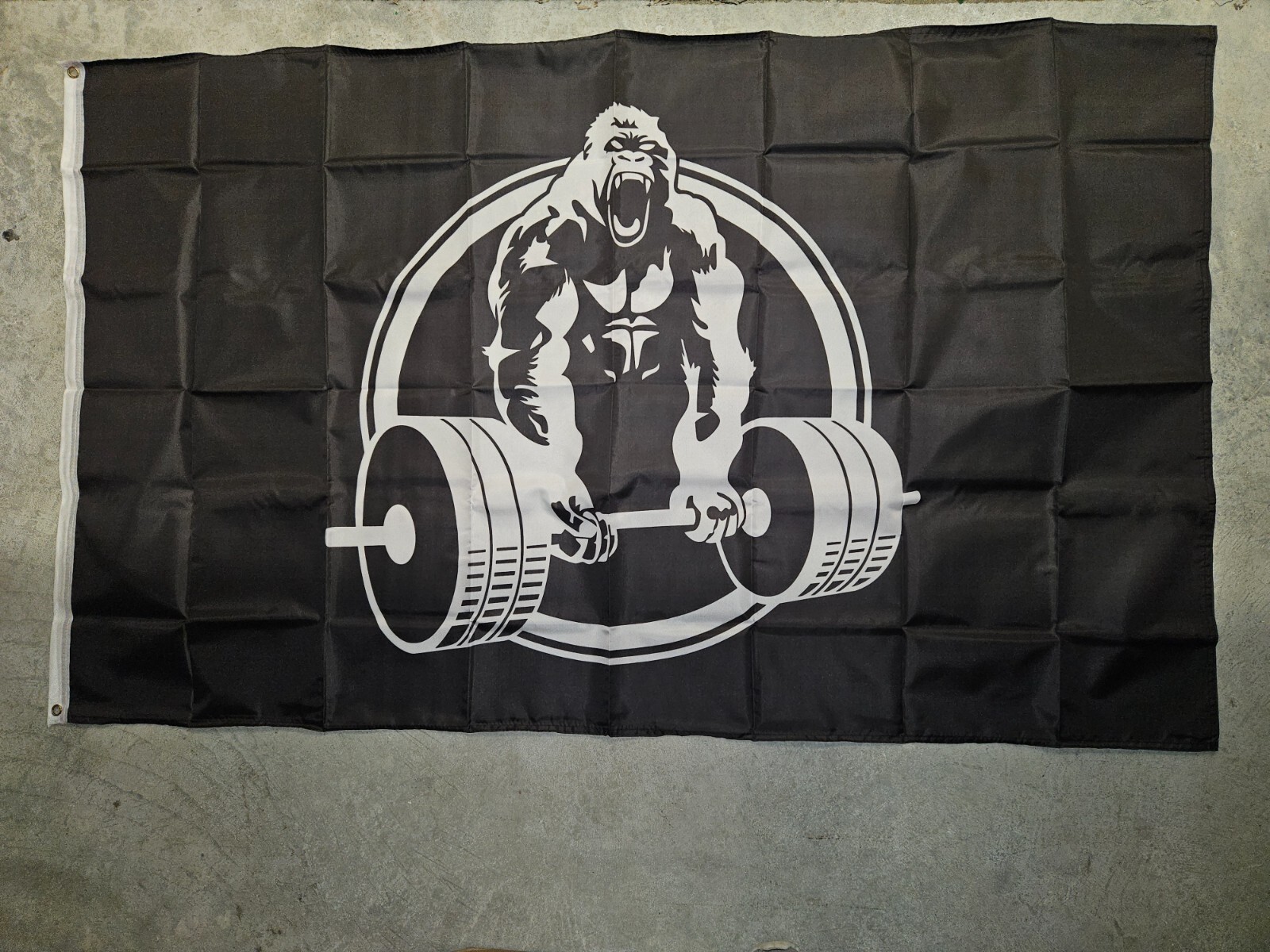 Gorilla Gym 3x5 ft Flag CrossFit Weightlifting Gift Motivational Wall Banner main product image