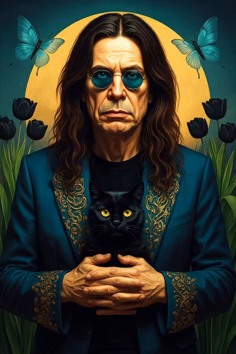 Mystical Gothic Ozzy Osbourne Portrait