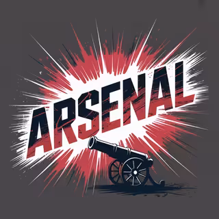 Bold Arsenal Splatter Shirt Design