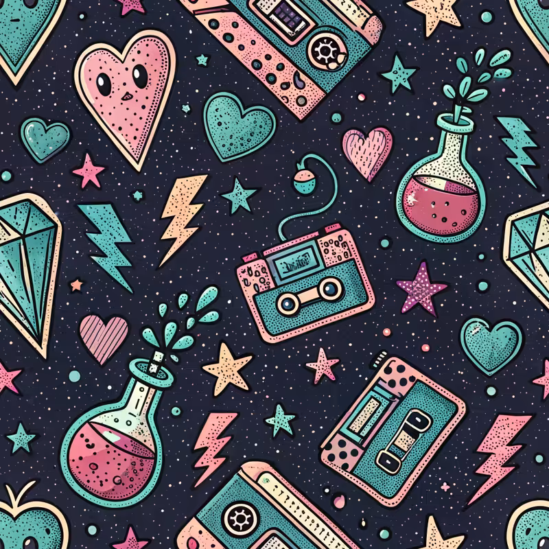 Retro Gamer Glam Aesthetic