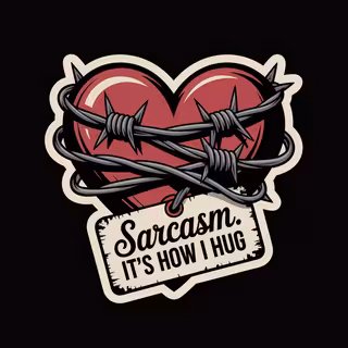 Heart Wrapped in Barbed Wire Design