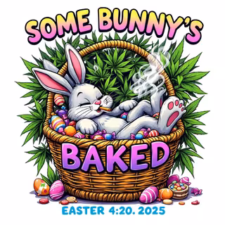 Laid-Back Bunny 420 Easter Design