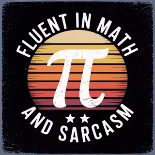 Vintage Pi Symbol T-Shirt Design