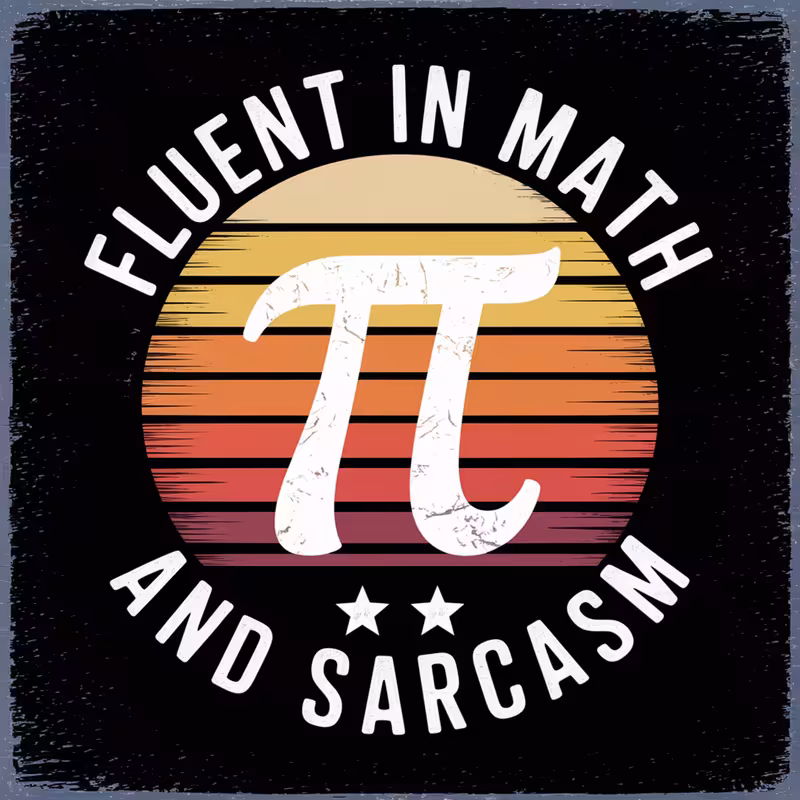 Vintage Pi Symbol T-Shirt Design